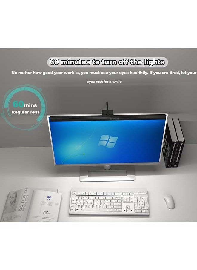 Generic - Monitor Light, LED Computer Monitor Lamp, Three lighting modes, Hue Adjustment Features,  E-Reading USB Powered Lamp, Touch Control, for Desk/Gaming/Office, Complements With Backlight-330x23mm - Image 1