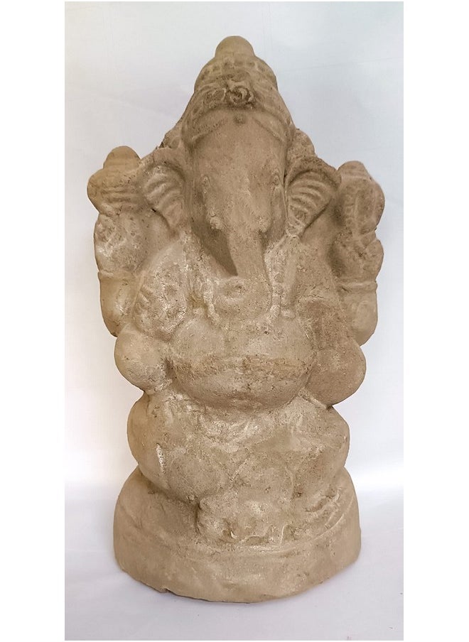 BSD Organics BSD Organics Eco-Friendly God Ganesha Ganesh Idol Ganpati Murti Sculpture Statue (Water Soluble)  - Image 1