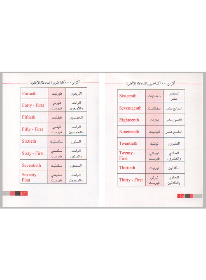 Speak English In One Day With A book Containing Over 1000 Essential English Conversation Words 8cm x 12cm - Image 3