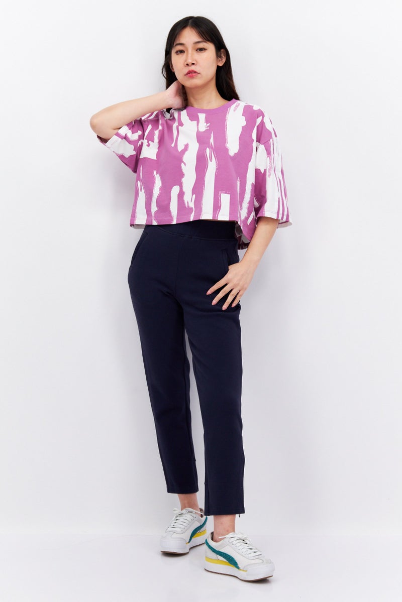 adidas Originals Women Sportswear Fit Short Sleeve Outdoor Top, Multicolor  - Image 3