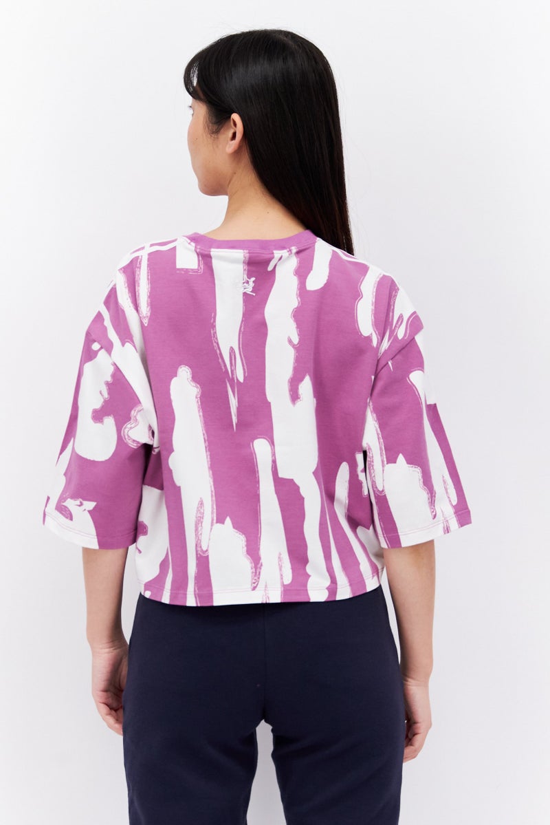 adidas Originals Women Sportswear Fit Short Sleeve Outdoor Top, Multicolor  - Image 4
