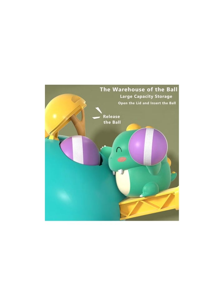 Target Shooting Games for Kids Toys, Dinosaur Safe Shooting Target with 12 Sticky Balls, 1 Toy Dinosaur Gun, Safe Indoor Outdoor Game for Age 4 5 6 7 8 Boys Girls Gift - Image 3