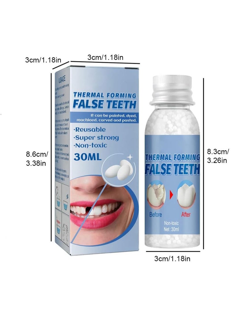 EELHOE 1pc 30g Thermal Forming False Teeth, False Teeth Solid Glue, Temporary Tooth Repair Kit, Teeth And Gaps False Teeth Solid Glue Denture Adhesive, Tooth Repair Gaps Filling Teeth Care - Image 5