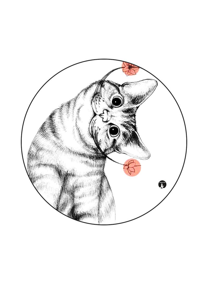 A  Printed Mouse Pad White