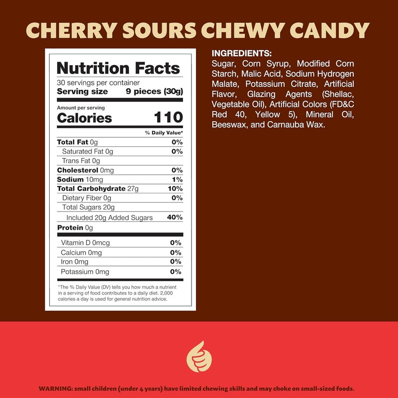 ILIKE! Classic Chewy Cherry Sours Candy Balls - 2 Pound Bulk Bag of Old-Fashioned Delights - Image 2
