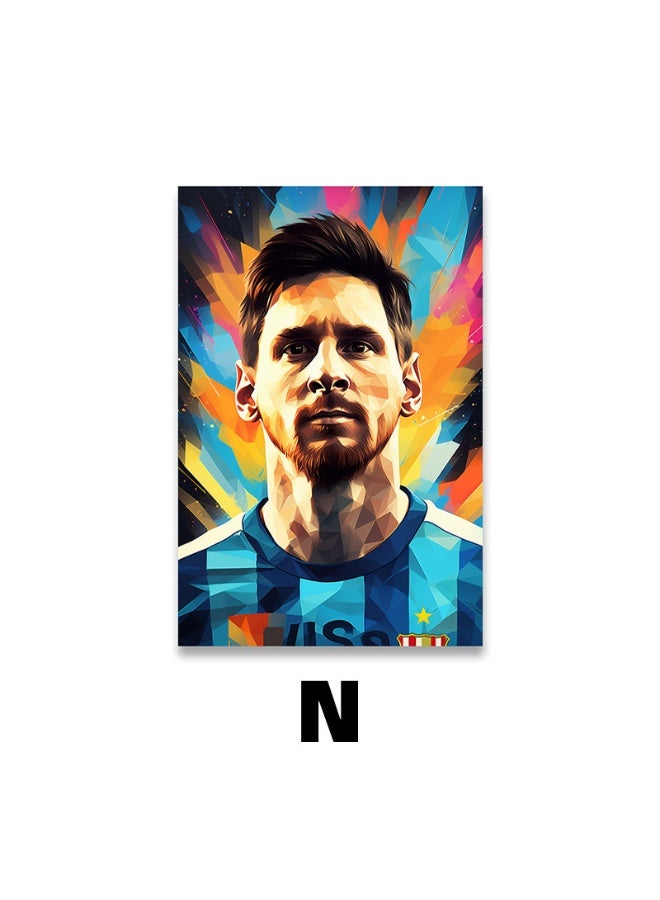 Nariele New football Star Frameless Home Decoration Wall Painting Poster