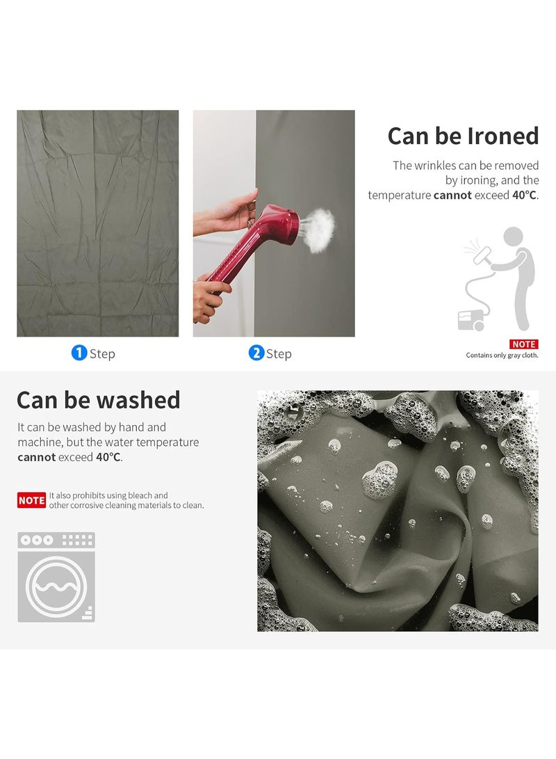 Neewer Photo Studio Muslin Collapsible Backdrop (Background Only), 1.8x2.8m/6x9ft, Grey - Image 3