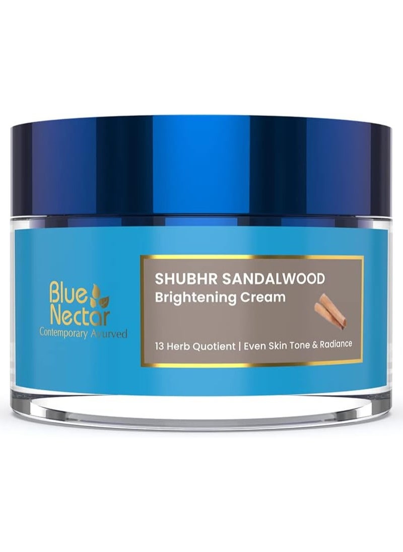 Blue Nectar Blue Nectar Natural Vitamin C Face Cream for Glowing Skin, Dark Spot Removal Cream for Women with Green Apple and Almond Oil  - Image 1