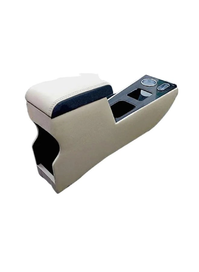 Armrest Console for Suzuki Dzire 2019 to 2025 Beige with Storage Compartment and Cup Holder Custom Interior Fit - Image 2