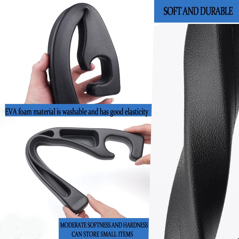 Uootill Car Seat Gap Filler, car in between seat catcher 2-Pack No-Drop Seat Side Gap Seam Filler Organizer, Universal filler between car seat and console (Black) - Image 5