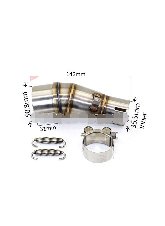 نيبمينينت محول كاتم صوت من الإستانلس ستيل بقسم أوسط لعادم الدراجة النارية كاواساكي Z250 08-15NINJA300 13-16 - Image 2