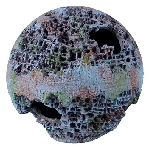Underwater Treasures Green Space Ball Aquarium Ornament Sculpture - Image 3