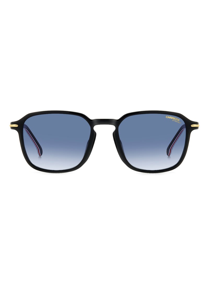 Carrera Men's UV Protection Rectangular Shape Acetate Sunglasses CARRERA 328/S BLUE 45 - Lens Size: 44.5 Mm - Black - Image 3
