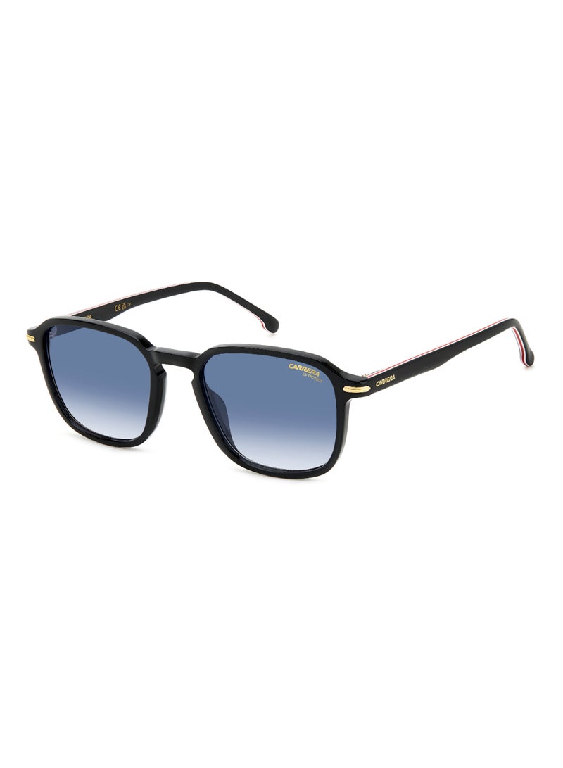 Carrera Men's UV Protection Rectangular Shape Acetate Sunglasses CARRERA 328/S BLUE 45 - Lens Size: 44.5 Mm - Black - Image 1