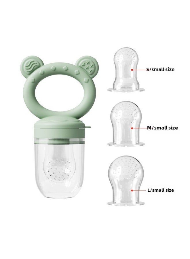 Baby Fruit And Vegetable Bite Music Complementary Food Tool Set Food Grade Silicone Fruit Feeder Baby Tooth Gum Pacifier