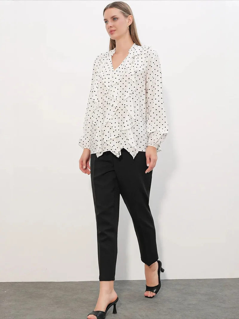Big Dart Dusty White BDART Women's Viscose Nylon Shirt for Women | Best Price UAE