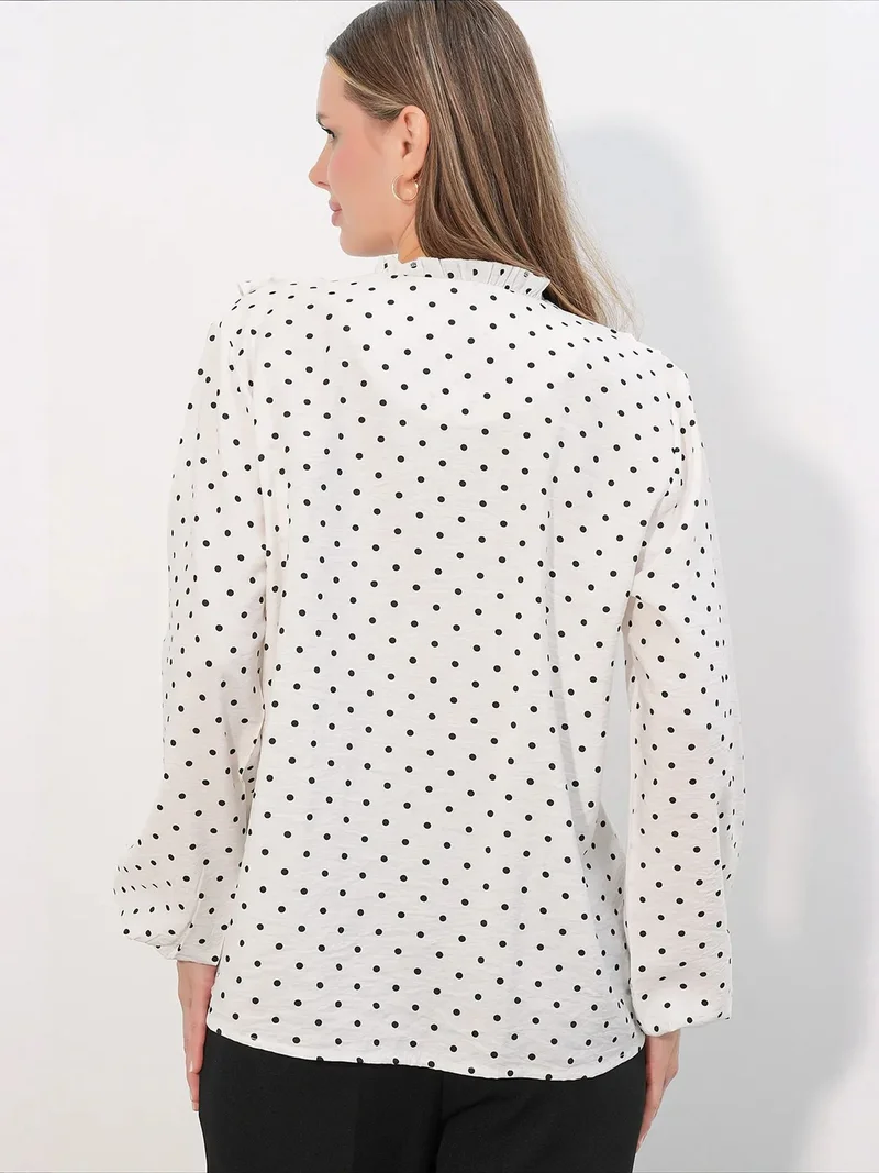 Big Dart Dusty White BDART Women's Viscose Nylon Shirt for Women | Best Price UAE