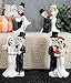 Ebros Gift Ebros Love Never Dies Eternal Wedding Skeleton Couples in Tuxedo and Gown Mini Figurines Set in Picture - Image 2