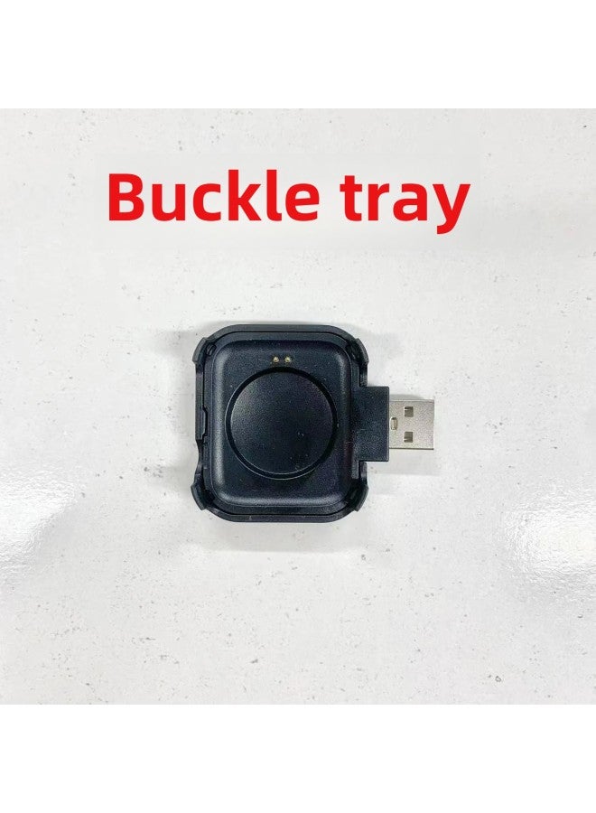 Smart Watch/smart Bracelet Charging Line Wireless Charging/magnetic Attraction/buckle Seat Charging-Color:Snap Holder Charging Cable (wireless)  - Image 1