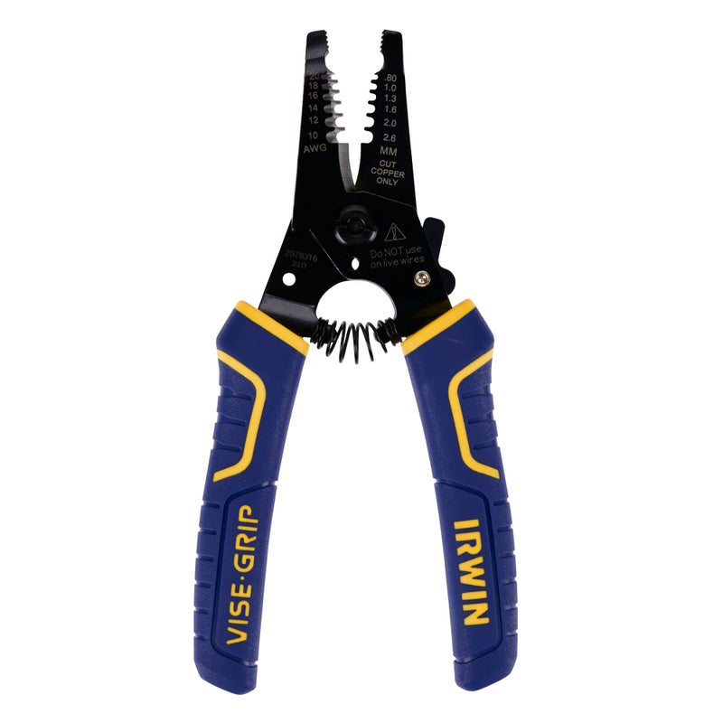 IRWIN VISE-GRIP Wire Stripping Tool/Wire Cutter, 6-Inch (2078316) - Image 1