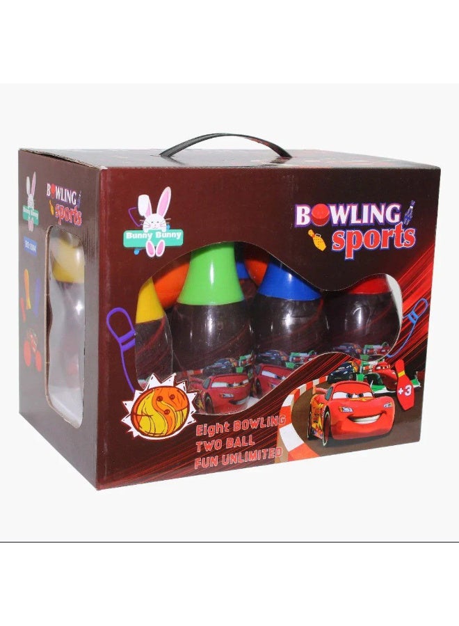 مجموعة بولينج للأطفال -  Bunny Bunny Bowling Sports*   خلي أولادك يعيشوا لحظات من المرح والحماس مع لعبة البولينج الممتعة والمناسبة من عمر 3 سنوات وأكثرمثالية لتنمية التركيز والتنسيق بين اليد والعين - هدية ممتعة وآمنة للأطفال في كل المناسبات - Image 1