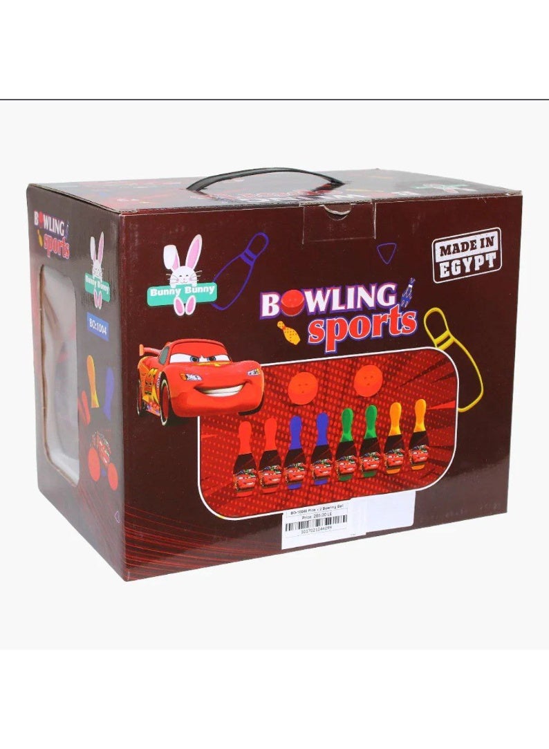 مجموعة بولينج للأطفال -  Bunny Bunny Bowling Sports*   خلي أولادك يعيشوا لحظات من المرح والحماس مع لعبة البولينج الممتعة والمناسبة من عمر 3 سنوات وأكثرمثالية لتنمية التركيز والتنسيق بين اليد والعين - هدية ممتعة وآمنة للأطفال في كل المناسبات - Image 2