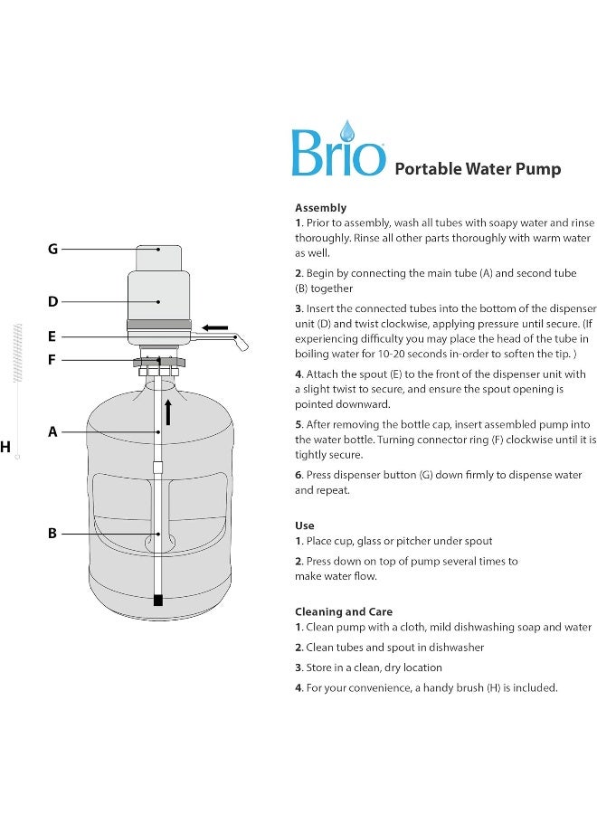 Brio Universal Manual Drinking Water Pump  - Image 2