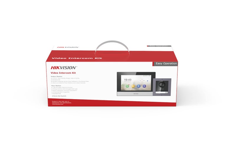 Hikvision IP Based Video Door Phone/Bell|7-inch Colorful TFT Screen|Video Resolution 1080p|Wide Angle Coverage|BuiltIn Microphone Loudspeaker|Echo Cancellation|Water& Dust Resistant| Wired (DS-KIS602) - Image 2