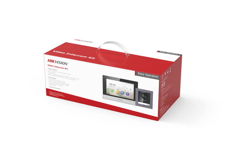 Hikvision IP Based Video Door Phone/Bell|7-inch Colorful TFT Screen|Video Resolution 1080p|Wide Angle Coverage|BuiltIn Microphone Loudspeaker|Echo Cancellation|Water& Dust Resistant| Wired (DS-KIS602) - Image 3