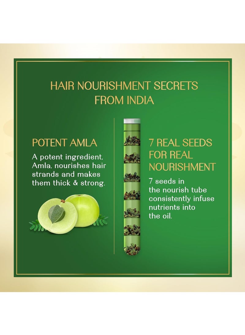 Herbsindia Amla & 7 Seeds Hair Oil With Nourish Tube 180ml - Image 3