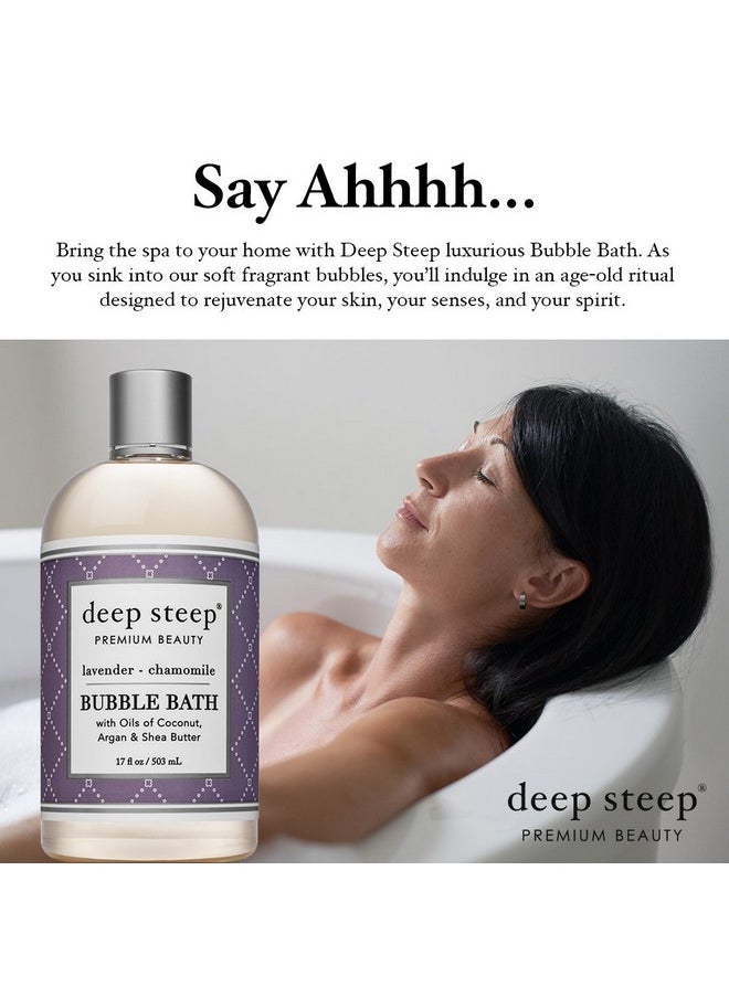 Deep Steep - Classic Bubble Bath Lavender Vanilla 17 Ounce - Image 1