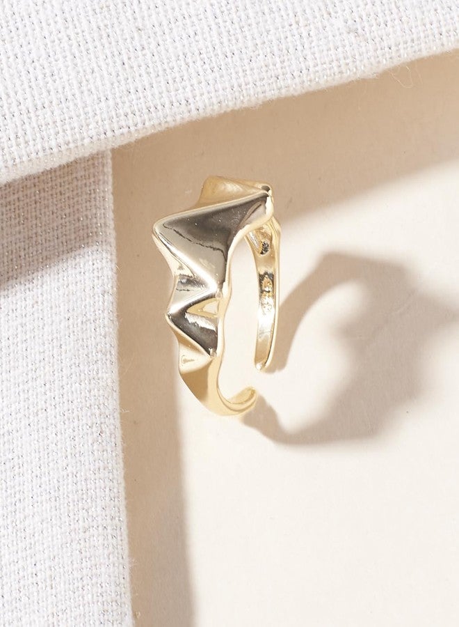 SALTY Anti Tarnish GOT Edgy Finger Ring for Women | Adjustable Fancy Jewellery Design | Latest Fashion Accessories for Girls | Minimal Jewelry | Ideal for Gifting | Marriage, Birthday | Gift for Valentine Day - Image 3