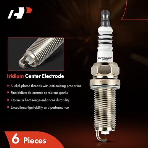 A-Premium Iridium Platinum Spark Plugs 93501 LKAR7BIX-11S (Pack of 6) Compatible with Nissan Altima 2007-2018, Murano 2009-2020, Pathfinder, Maxima, Quest, 350Z & Infiniti QX60, Q50, G25, G35, M35 - Image 3