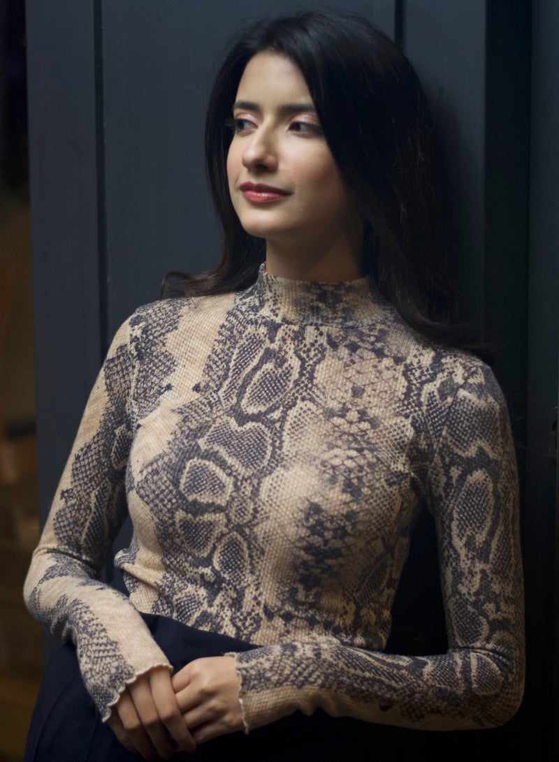 P FOR PRETTY Snake Print Top - Image 2