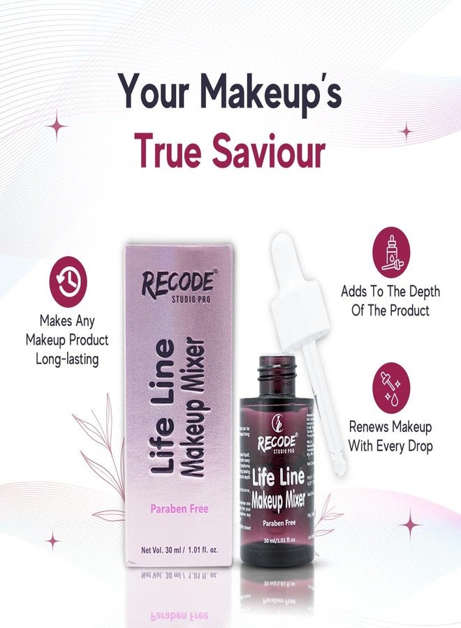 Recode Life Line Makeup Mixer 30ml | Long Lasting | Waterproof | Brings Life to Old Makeup Products - Image 2