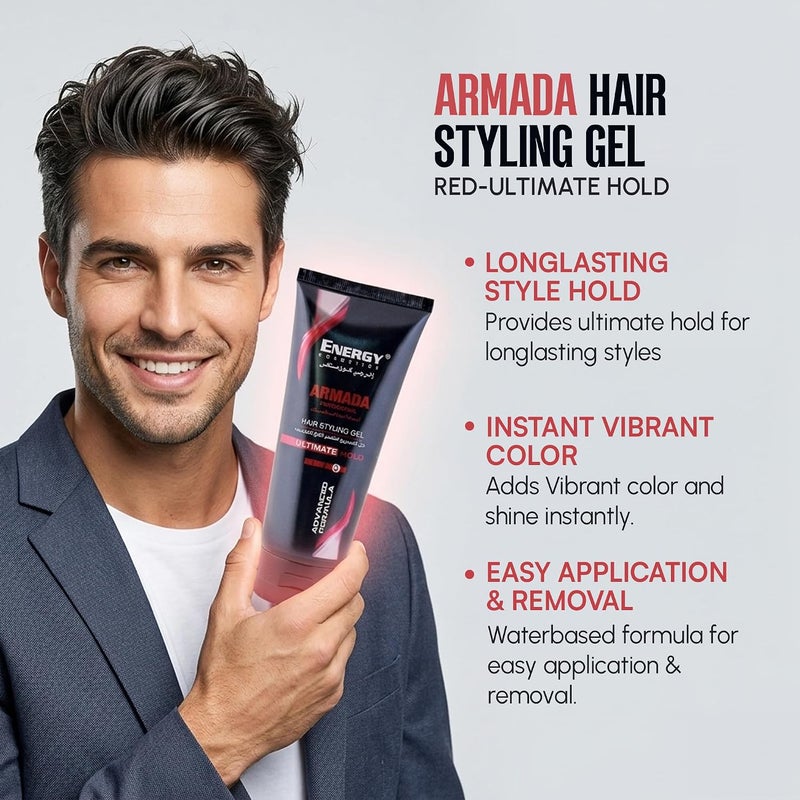 Armada Gel 200 ml Gel Red Hair Energy - Image 2