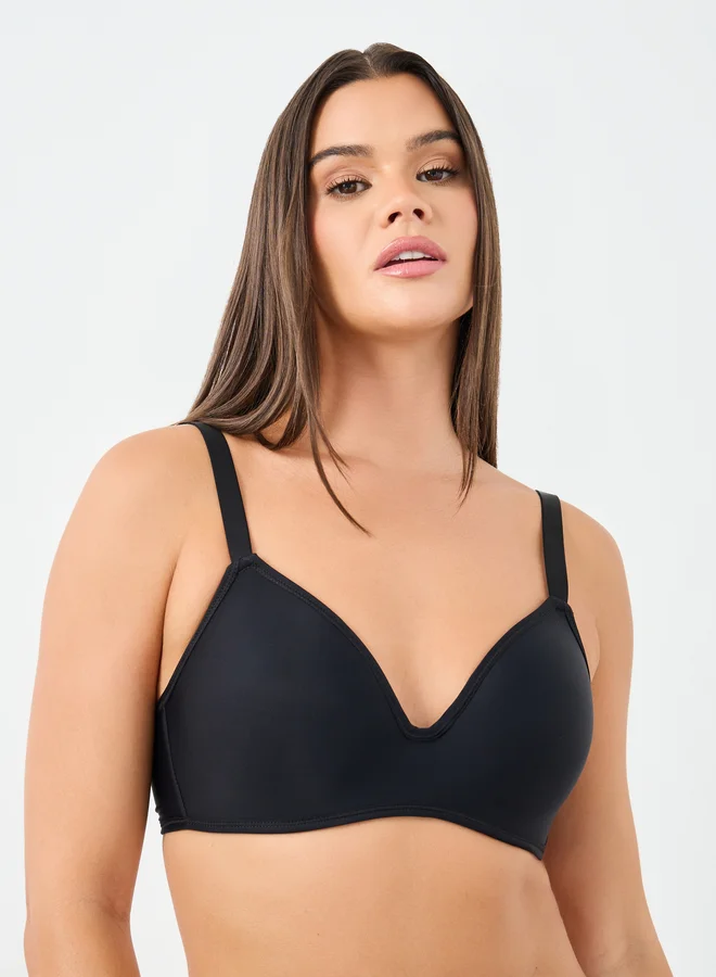 ستايلي Styli Pack of 2 - Molded Cup T-Shirt Bra