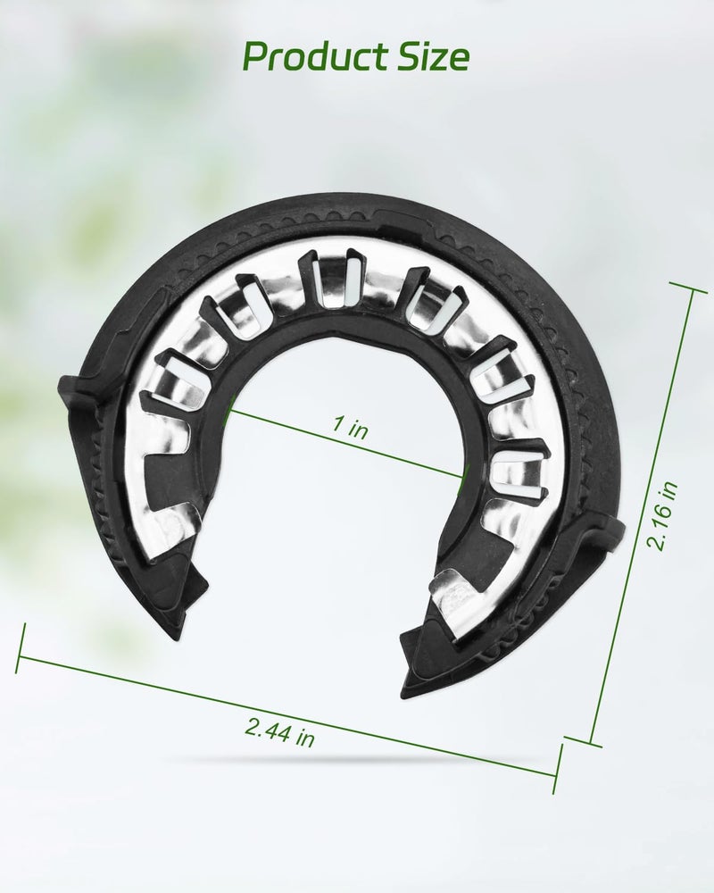 YUANTUO Headlight Bulb Holder Retainer Clip Ring Fit for Chevrolet/GMC/Dodge/Jaguar/Evoque/Tesla 2010-2020, Headlamp Bulb Holder Retainer Snap Ring Type C, 2 PCS - Image 5