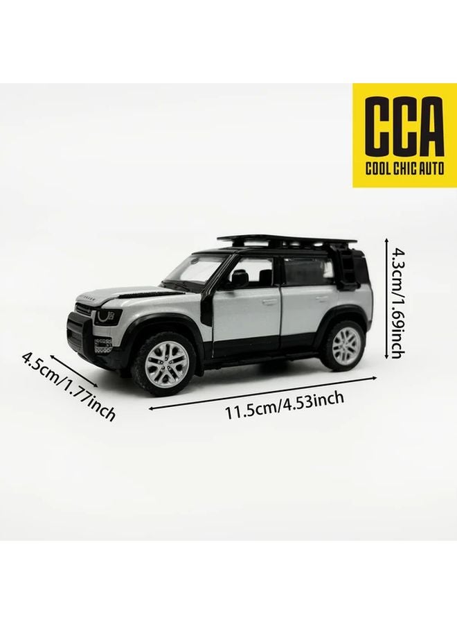 CCA 1 43 RoveR Defender Red Silvery Car Model With Opening Doors DIY Accessories Gift - Image 4