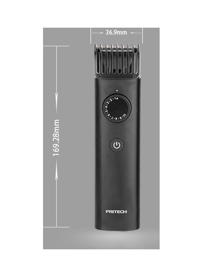 NIBEMINENT Electric Haircut Kit USB Charging Hair Clippers Adjustable Guide Comb Black - Image 2