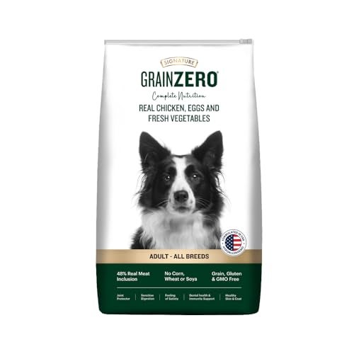 Grain Zero Adult Dry Dog Food 1.2kg | Real Chicken, Egg & Vegetables | 48% Meat Inclusion, No Grain Formula, Gluten-Free | Promotes Healthy Skin & Coat | All Breeds - Image 1