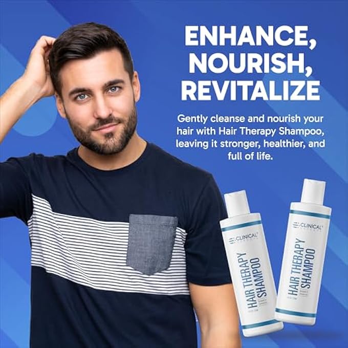 Clinical Effects HAIR THERAPY HAIR LOSS SHAMPOO WITH BIOTIN AND ANAGAIN - HAIR GROWTH SHAMPOO WITH DHT BLOCKING INGREDIENTS, FOR MEN AND WOMEN, 30-DAY SUPPLY (1 MONTH SUPPLY) - Image 2