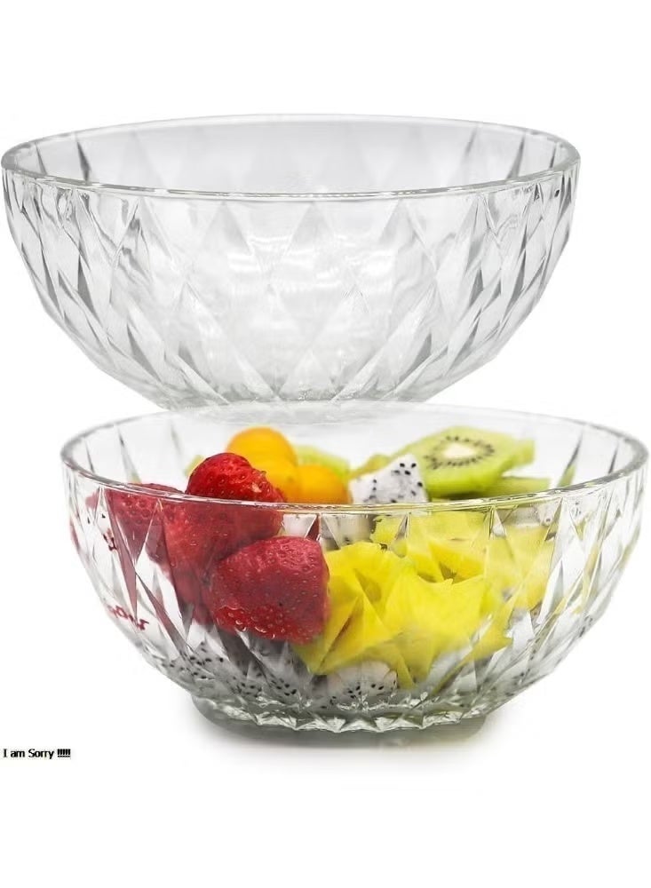 Green Tiger Transparent Salad Bowl – Multipurpose Serving Bowl