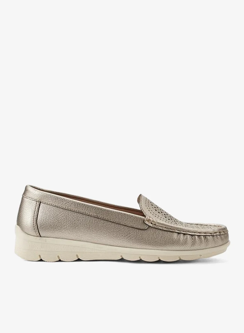Women Perforated Loafers
