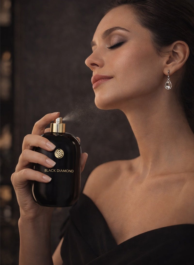Divina Black Diamond EDP 100ml | Luxury Ladies Perfume | Oud Perfume for Women - Image 3
