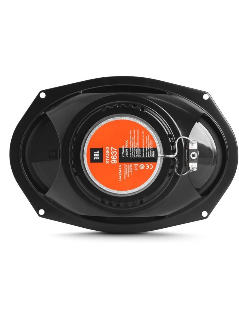 JBL 3-Way Car Speaker Kit, 6 x 9 Inch, 2 Pieces, STAGE3 9637 - Black  - Image 2
