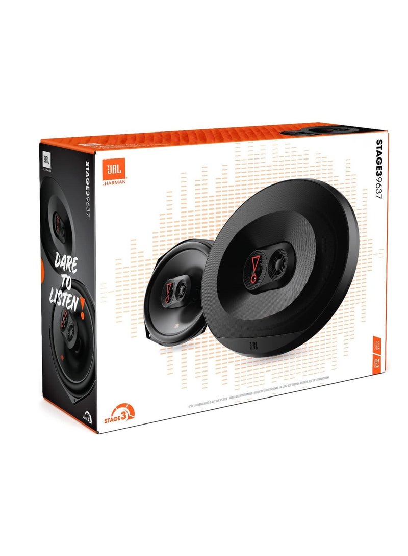 JBL 3-Way Car Speaker Kit, 6 x 9 Inch, 2 Pieces, STAGE3 9637 - Black  - Image 4