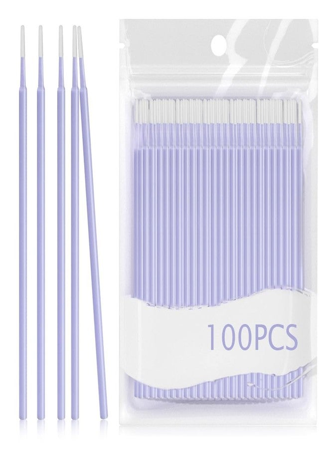 BHHB 100 PCS Fine Tip Cotton Swabs for Makeup, Multi-Color Precision Applicators for Eyeliner, Mascara, Nail Art, and Makeup Removal - Disposable Beauty Cotton Sticks for Detail Touch-Up & Cleaning - Image 1