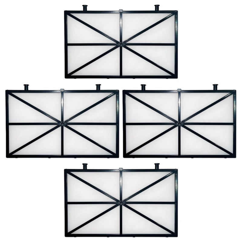 Poolzilla Pool Cleaner Spring Filter Panels - Compatible with Part #9991433-R4, Dolphin Nautilus CC Plus, M400, M500 - Robotic Pool Cleaner Cartridge Replacement Set - Image 1