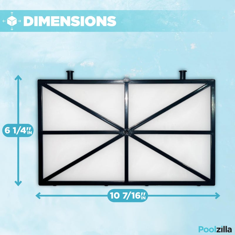 Poolzilla Pool Cleaner Spring Filter Panels - Compatible with Part #9991433-R4, Dolphin Nautilus CC Plus, M400, M500 - Robotic Pool Cleaner Cartridge Replacement Set - Image 3